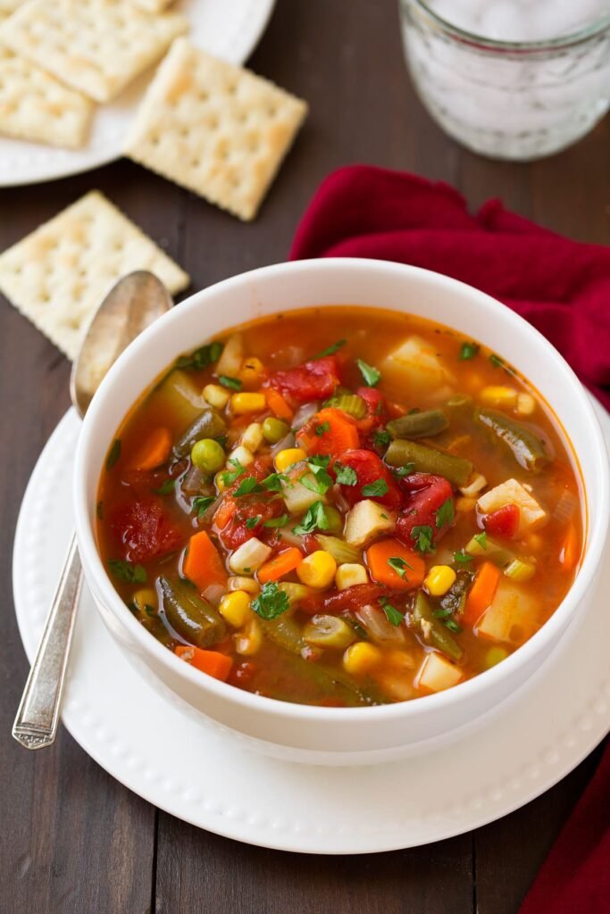 new vegetable soup,